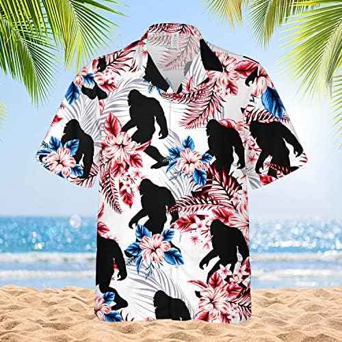 Хавайски Ризи с Удоволствие Коне за мъже и Жени, за Любителите на конни Надбягвания, Хавайски Летни Ризи с Къс