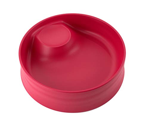 Поильник Kizingo за самостоятелно хранене на бебета и малки деца (1 опаковка, розово-червено)