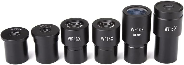 Аксесоари за микроскоп WF5X, WF10X, WF15X, WF16X, WF20X, WF25X, Широкоъгълен обектив, Окуляр биологичен микроскоп,