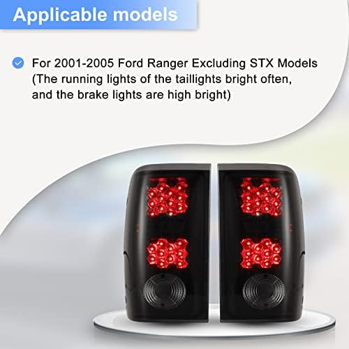 ROXX Led Задни Светлини в колекцията за 2001 2002 2003 2004 2005 Ford Ranger Задните Светлини, Подмяна на задния фенер с Led мигачите, задна скорост, ходови светлини и стоп-сигнали, От ст?