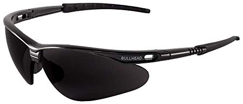 Защитни очила Bullhead BH61712 със Защитно стъкло, Stinger, Един Размер, Тъмно Сиво Дограма / лък тел / Поляризирани лещи