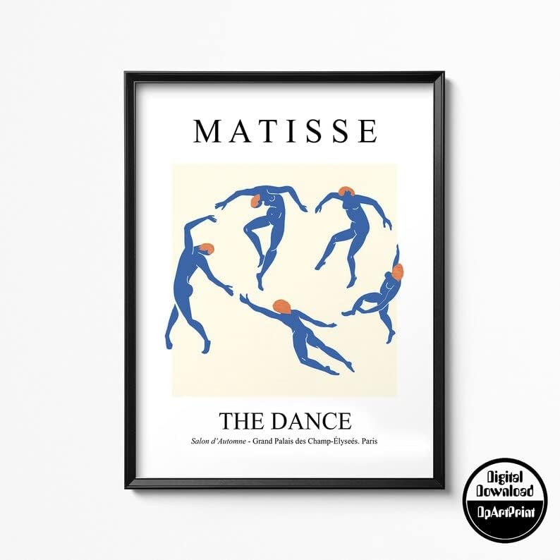 Набор от стенен декор HesenDot Matisse от 3 теми, Абстрактни Изложбени плакати Matisse Wall Art, Стенно изкуство
