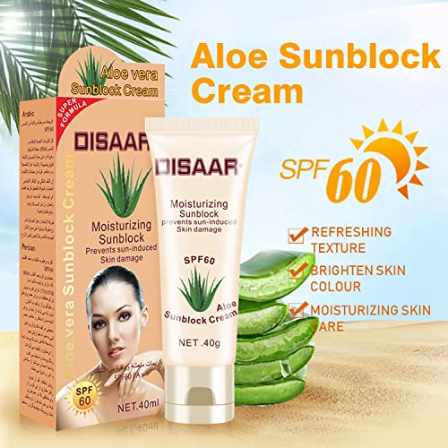 DISAAR BEAUTY Слънцезащитен крем Освежаващо Слънцезащитен Крем За лице, шия, ръце, увреждане на кожата SPF 60/90 PA + Защита