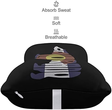 Флаг Мечка Колорадо 2 бр. Автомобилни Възглавница за шията Дишаща Автоматична Възглавница За главата с останалите