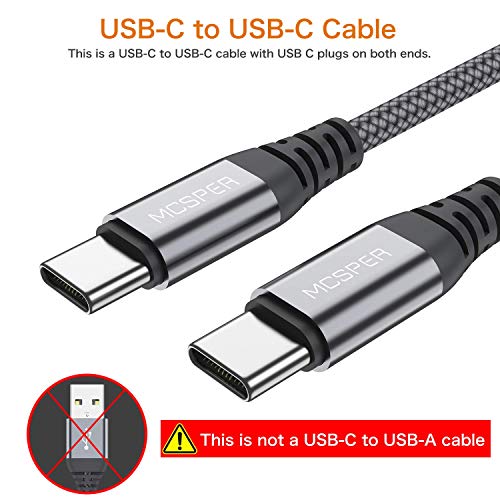 Кабел LEIVESTE C USB към USB C, Найлонов Кабел за Бързо зареждане на USB Type C е Съвместим за мъже и Жени