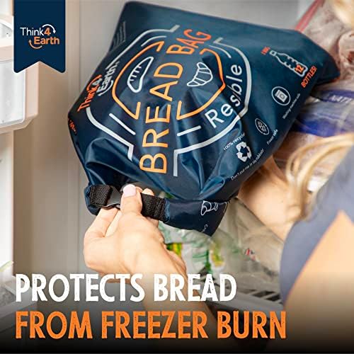 Think4Earth - (3 опаковки) Хляб пакет - за многократна употреба хладилни хляб, пакет за домашна хлебопечки