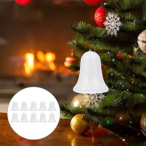 Healifty 10шт Коледна Украса от Стиропор Jingle Bell на Коледните Орнаменти От експандиран Полистирол Бял Пенопластовый Топка за направи си САМ Занаятите Моделиране на Коле