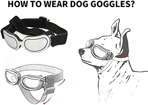 Слънчеви очила за кучета Ветрозащитная Защита на очите Очила за Кученца, Водоустойчив Слънчеви Очила за кучета, Слънчеви Очила
