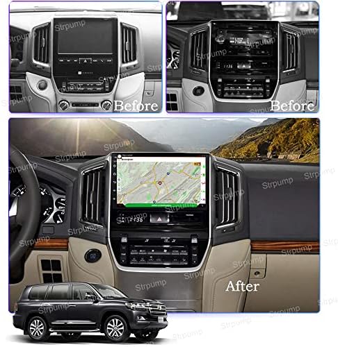 9 4 + 64 GB Android 10 Тире Кола Стерео Радио Подходящ за Toyota Land Cruiser 11 J200 2015 ~ 2019 Главното Устройство GPS Навигация Carplay Android Auto DSP 4G WiFi, Bluetooth