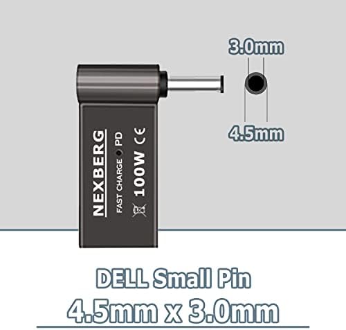 NEXBERG 100 W PD USB-конектор Тип C за да се свържете към източник на захранване dc Преобразувател Зарядно адаптер, жак