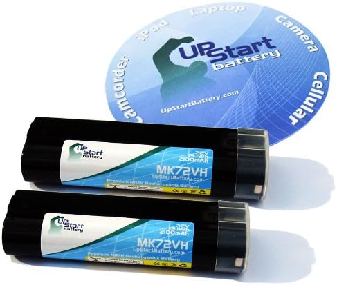 2 опаковки - Подмяна на батерията, съвместим с Makita 6018D - Подмяна на акумулаторни батерии Makita 7,2 В (2100 mah NI-MH)