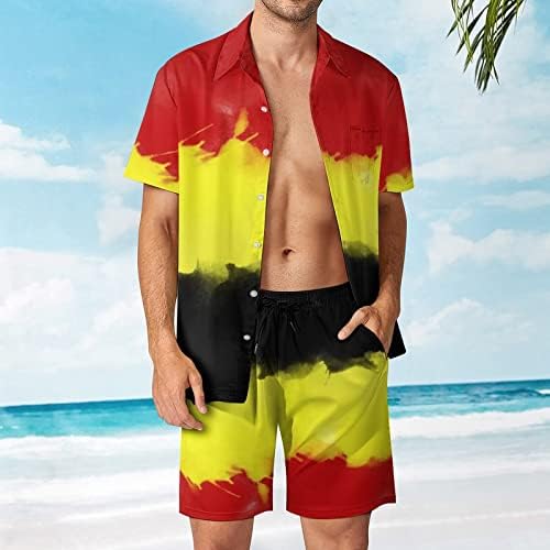 IJKEID Плувен състезателен костюм мъжки Мъжки Летен плаж за почивка на брега на Хавай Дигитален 3D печат на къси и 3-кратни