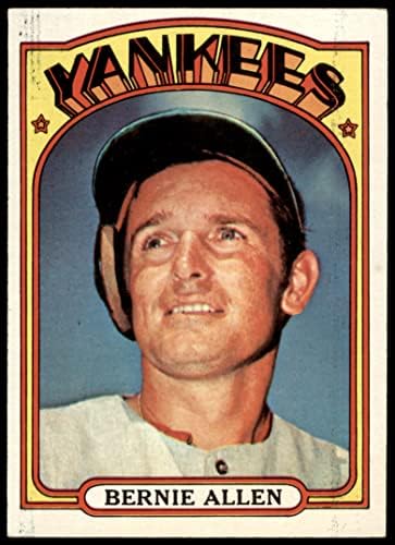 1972 Topps 644 Бърни Алън Ню Йорк Янкис (Бейзболна картичка) БИВШ Янкис