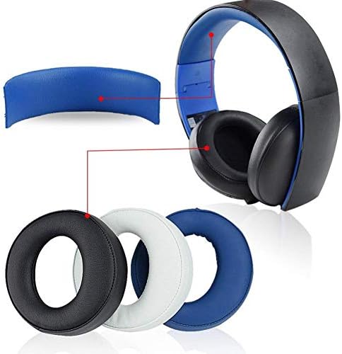 Амбушюры, Черни амбушюры Earmuff earpads за Sony Playstation Gold Wireless PS3 PS4 7.1 Слушалки на виртуален съраунд звук