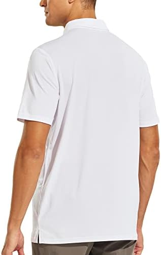 Haimont Мъжки Ризи Поло С Къс Ръкав, бързо съхнещи Тениски За Голф с Покет Яка, Работна Ежедневни Риза За Голф, Туризъм