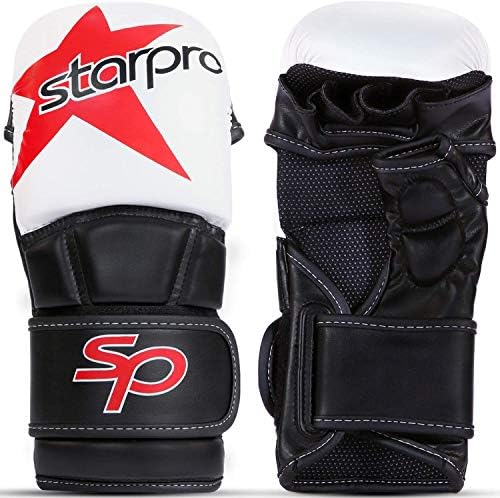 Starpro | Ръкавици за ММА с допълнителна подплата | Отлични за спаррингов, удари и грэпплинга | Мъжки ръкавици за MMA, Дамски Ръкавици за ММА Ръкавици за Спарринга MMA, Мъжк?