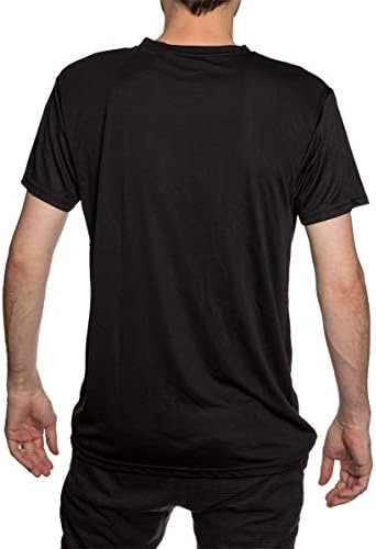 Мъжка риза с Потертыми Линии Свободно Намаляване на NHL Performance Rashguard, Впитывающая Влагата, Риза С Къс ръкав