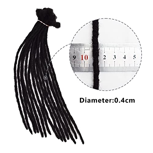 Безплатен изложбата 0,4 см с Дебелина от 8 до 12 инча 10 кичура коса Естествена Човешка Коса за удължаване Loc