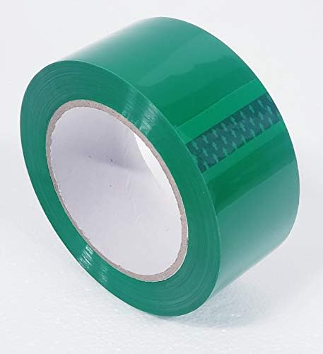 Зелена опаковане лента, Движеща се лента, 2 инча х 110 ярда, с дебелина 2,0 на Хиляда, (6 ролки) Тежкотоварни Картонена оборудване запечатване Лента