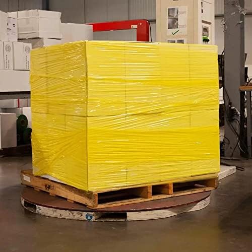 Участък филм PSBM Yellow Машина, 2, 20 Инча x 5000 Фута, 63 Калибър, Ролки Пластмасова Участък филм Тъмен цвят за опаковане