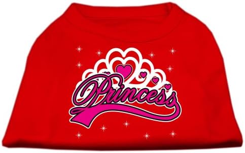 Mirage Pet Products 10-Инчови Тениски с Трафаретным принтом Аз съм принцеса за домашни любимци, Малки, Червени