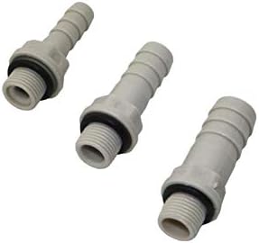 Фитинги за маркучи LRJSKWZC Пластмасови пряка връзка тръби 1/8 С външна резба до 6 мм 8 мм 10 мм Директен Съединител