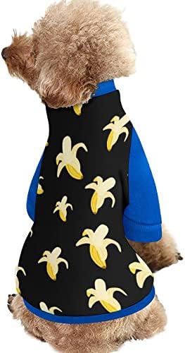 Hoody за домашни любимци с принтом Банан FunnyStar и мек вълнен плат Пуловер Гащеризон за Кучета и Котки с Дизайн