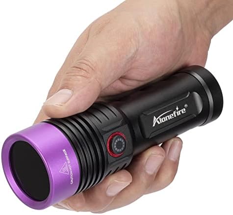 Alonefire SV53 15 W 365 нм UV Фенерче USB Акумулаторна Ултравиолетов Детектор на урината домашни любимци с Черен