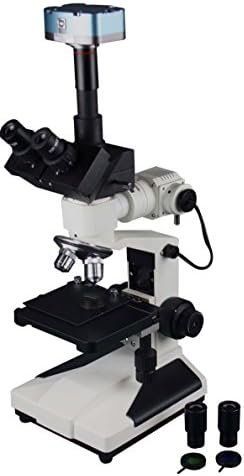Професионален тринокулярный желязо и стомана микроскоп Радикална 1200x с 5-мегапикселова USB-камера