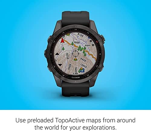 Комплект защитни умните часовници на Garmin Fenix 7S Multisport GPS с touch screen | с фолио SETPOT от закалено стъкло