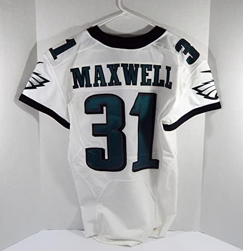 2015 Филаделфия Игълс Байрън Максуел 31 Освободен Бяла Риза 40 DP28661 - Използваните тениски За игри NFL Без подпис