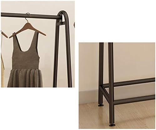 Закачалка за дрехи / Желязна мода / Устойчива здрава закачалка за дрехи / Устойчиви на надраскване крака, обикновен / черни / 150 × 150 см
