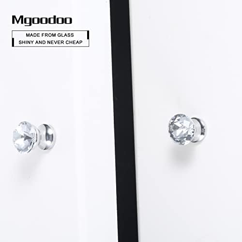 Mgoodooo 5 бр. Кристални Дръжки, 0,59 (15 мм) Diamond Чекмеджето, Стъклена Мини Дръжка за подарък Кутия за
