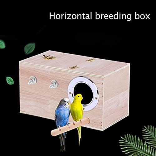 Дървена Кутия за Скворечника Mochalight, Прозрачен Птичи Къща, Аксесоари за клетка за Клетки, Външно Градинско Украшение