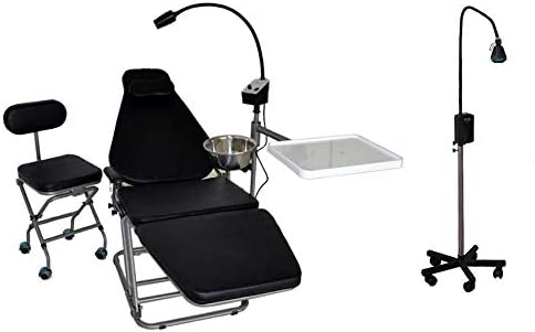 Джобно складное стоматологичен стол и операционната led лампа, найлонови торбички и колички за лекари (стол под формата на седлото на коня + квадратен стол (Стол за п?