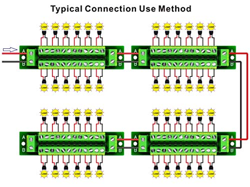 Модул Разпределение на Клеммной подложки OONO 16 Amp 2x12 Position за променлив и постоянен ток