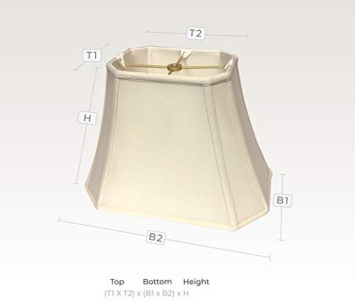 Royal Designs, Inc. Правоъгълна Лампа за ъглов лампи, BSO-710-14EG-2, 8 x 14 x 10,6, черупки от яйца, Комплект от 2