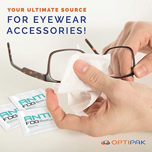 Кърпички за замъгляване на обектива Optipak Предварително навлажнени кърпички за почистване на очила, Почистващи кърпички за