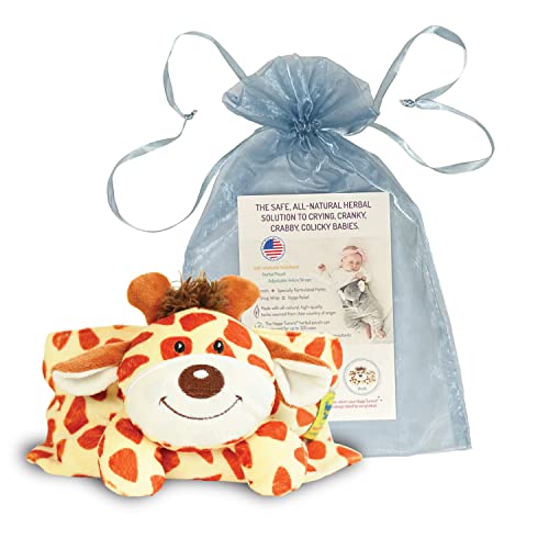 Happi Tummi Baby Gas Relief Напълно Естествена Обвивка на корема с ароматерапия Натурални билки за бебета и бебета с Колики, на газообразованием, разстройство на стомаха - Girafe