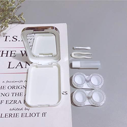 Изискан калъфи за контактни лещи MUDOR – Мини-Сладък Пътен комплект за контактни лещи и чанта-органайзер без течове за меки и
