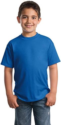 Тениска за момчета Port & Company от 50/50 памук/Поли