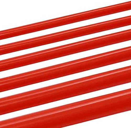 Ucreative 6ШТ 5 ФУТА Високо-производителни автомобили силиконови вакуумни тръби Комплект шланговых линии 3 mm 4 mm 5 mm 6 mm 8 mm 10 mm, Вътрешен диаметър (червен)
