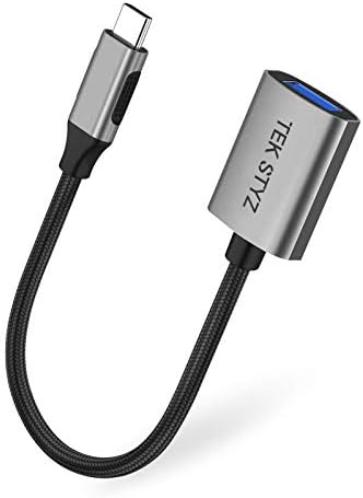 Адаптер Tek Styz USB-C USB 3.0 е подходящ за Samsung SM-N976VZ OTG Type-C/PD мъжки USB 3.0 женски конвертор. (5 gbps)