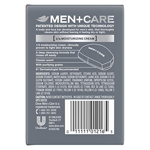 Мъжки батончиковое сапун Dove Men + Care е По-хидратиращ от батончиковое сапун Deep Clean Ефективно Отмива бактериите,