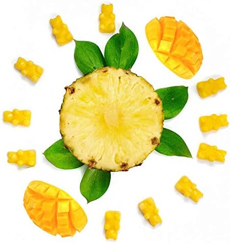Разтопен натурален соев восък Happy Wax с аромат на ананас и манго – 3,6 грама Разтопено ароматизирани восък, Произведено в САЩ