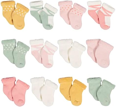 Комплект чорапи Gerber Унисекс за новородени момичета от 12 двойки