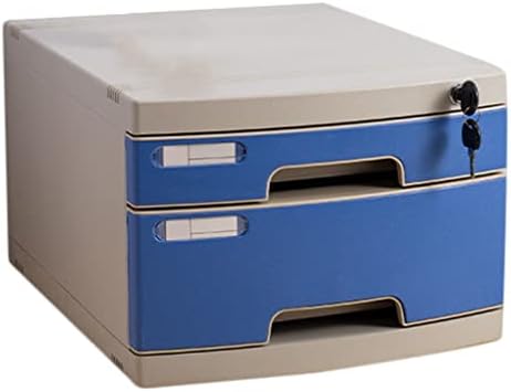 Двуслойни Настолни Картотечные шкафове TOPRP с ключалки, Пластмасови Многофункционални Комбинирани Шкафове за съхранение