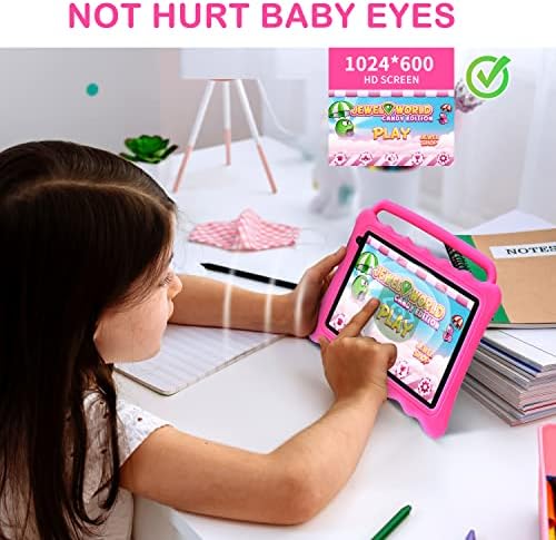 Детски таблет BYYBUO, 7-инчов таблет с Android 12.0 GO за деца, 2 GB + 32 GB ROM, таблети за деца с HD-екран за защита на очите в противоударном джоба, родителски контрол, най-Добрият по?