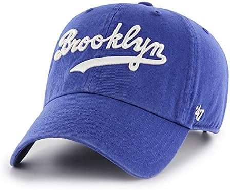 '47 Лос Анджелис (Бруклин) Доджърс Купърстаун, Събрани бейзболна шапка за татко - Royal/Скрипт