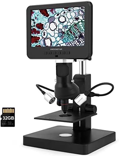 Andonstar AD246SP 4000X UHD 2160P HDMI Дигитален Микроскоп за Набиране на Биологични Микроскопи, Запояване